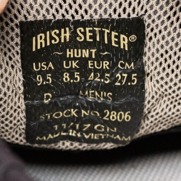 Irish Setter Grey Drifter Slip-On Hiking Shoes Leather/Nylon Men's - Size 9.5 - Picture 6 of 10